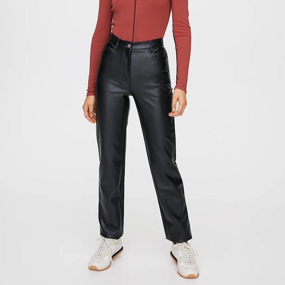 Aritzia Pants - Aritzia Melina Vegan Leather Pants size 8 NEW